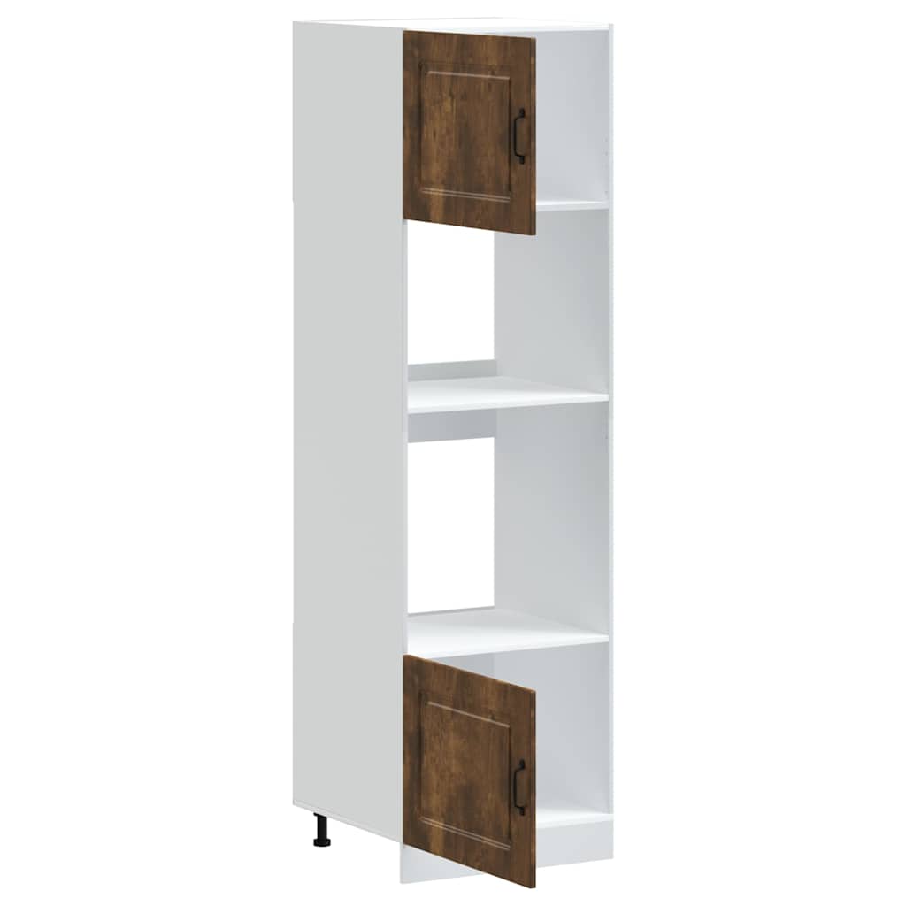 Skříňky Na Troubu 2 Ks &quot;Lucca&quot; Kompozitní Dřevo Kouřový Dub