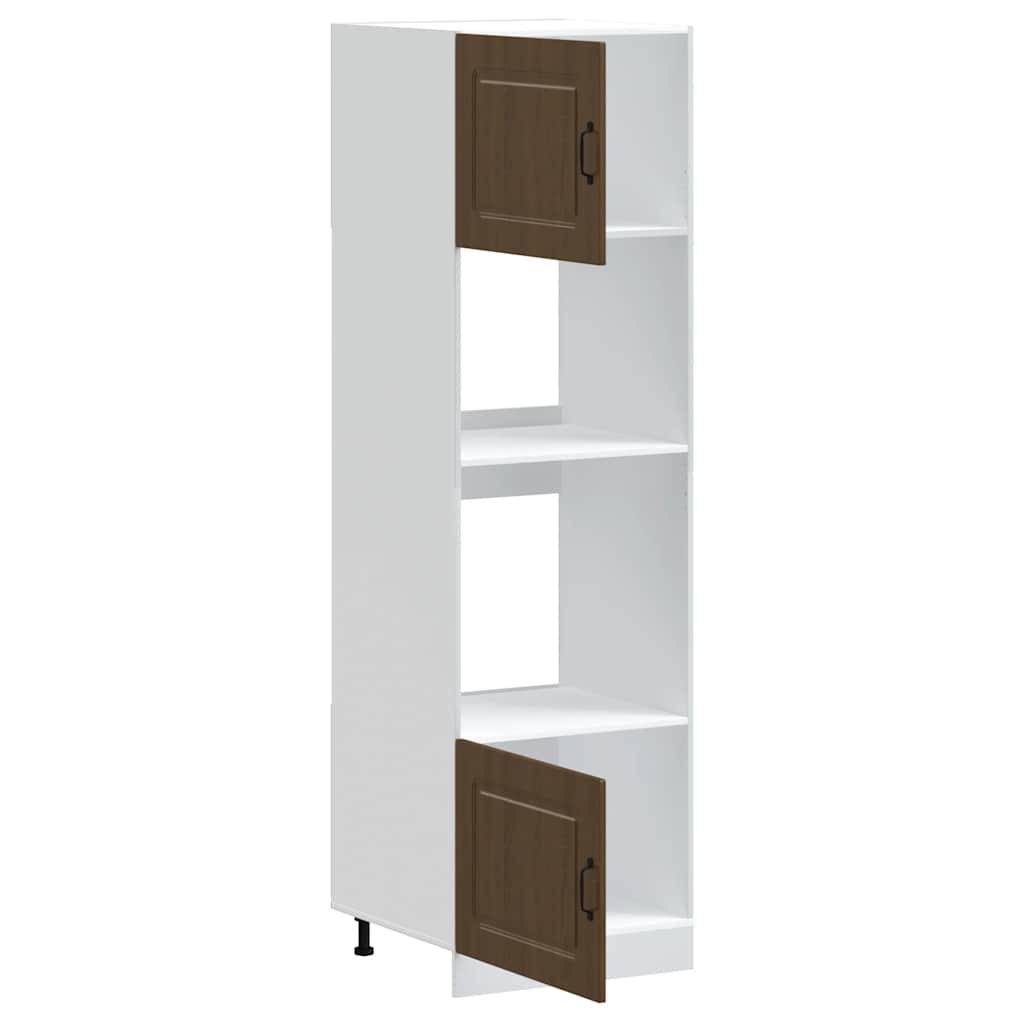 Skříňky Na Troubu 2 Ks "Lucca" Kompozitní Dřevo Hnědý Dub