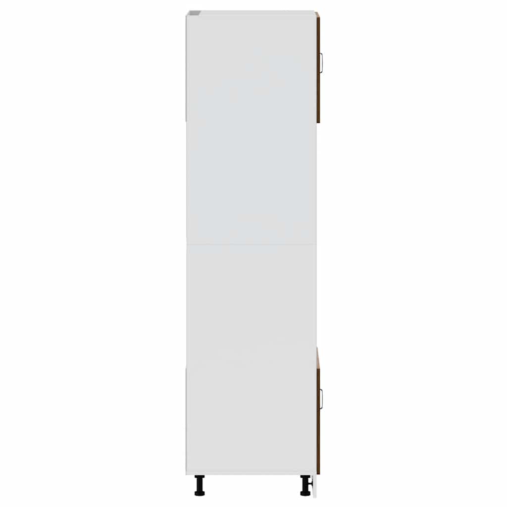 Skříňky Na Troubu 2 Ks "Lucca" Kompozitní Dřevo Hnědý Dub