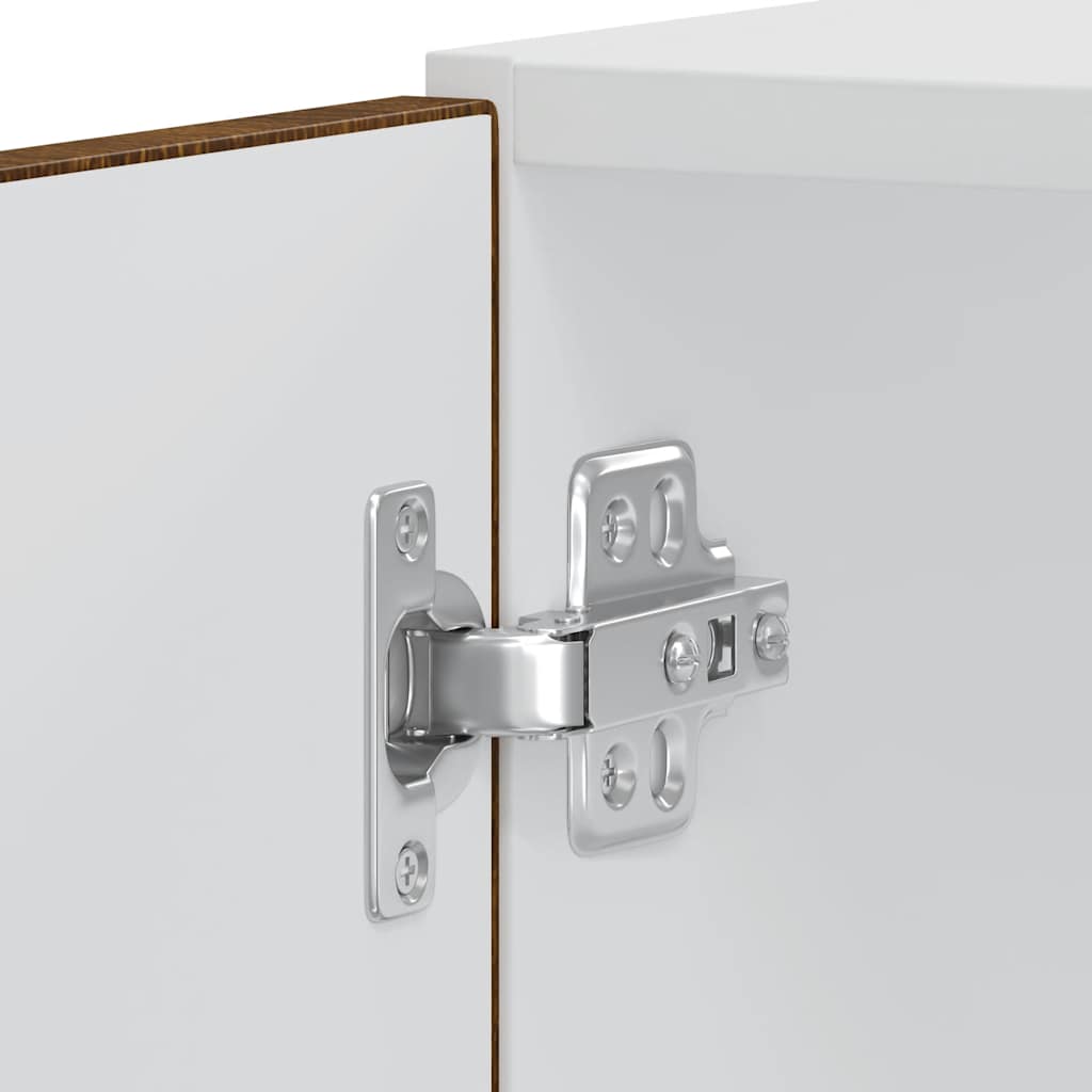 Skříňky Na Troubu 2 Ks "Lucca" Kompozitní Dřevo Hnědý Dub