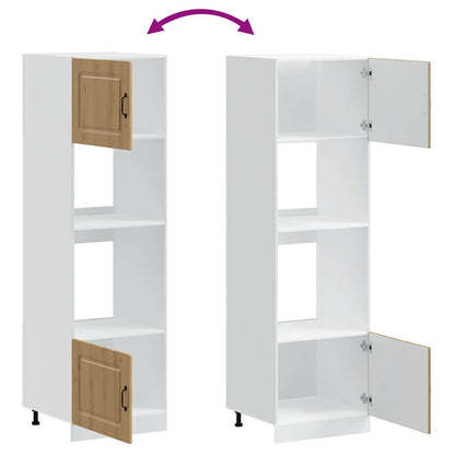 Skříňky Na Troubu 2 Ks "Lucca" Kompozitní Dřevo Dub Artisan