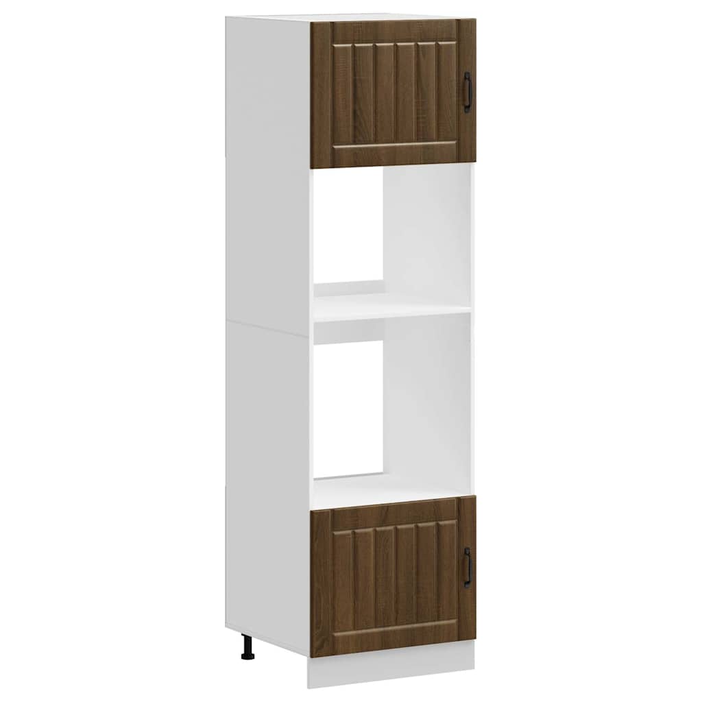 Skříňky Na Troubu 2 Ks "Kalmar" Kompozitní Dřevo Hnědý Dub