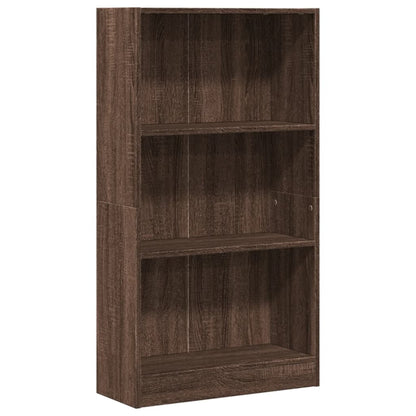 Knihovna 60 X 24 X Kompozitní Dřevo Hnědý Dub