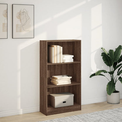 Knihovna 60 X 24 X Kompozitní Dřevo Hnědý Dub