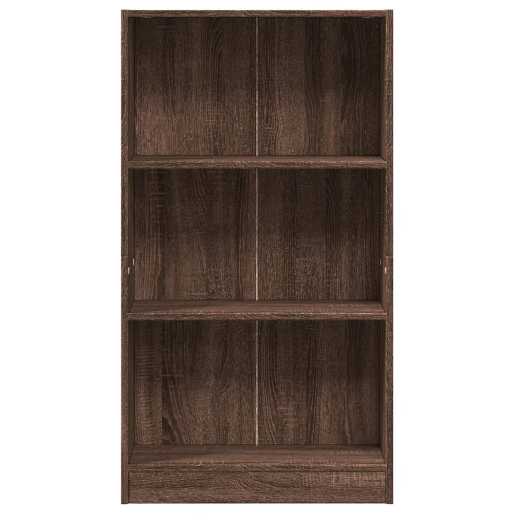 Knihovna 60 X 24 X Kompozitní Dřevo Hnědý Dub