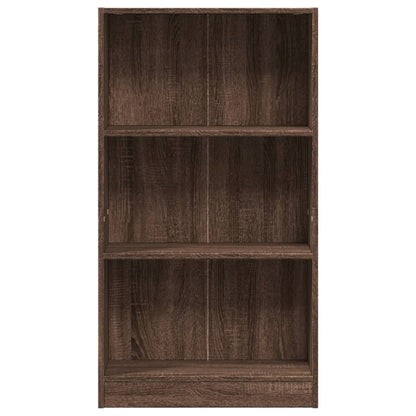 Knihovna 60 X 24 X Kompozitní Dřevo Hnědý Dub