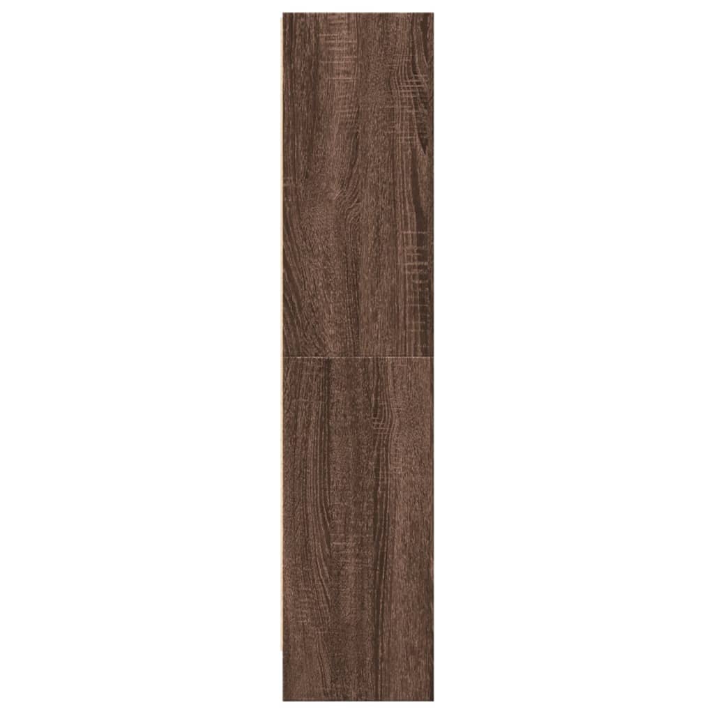 Knihovna 60 X 24 X Kompozitní Dřevo Hnědý Dub