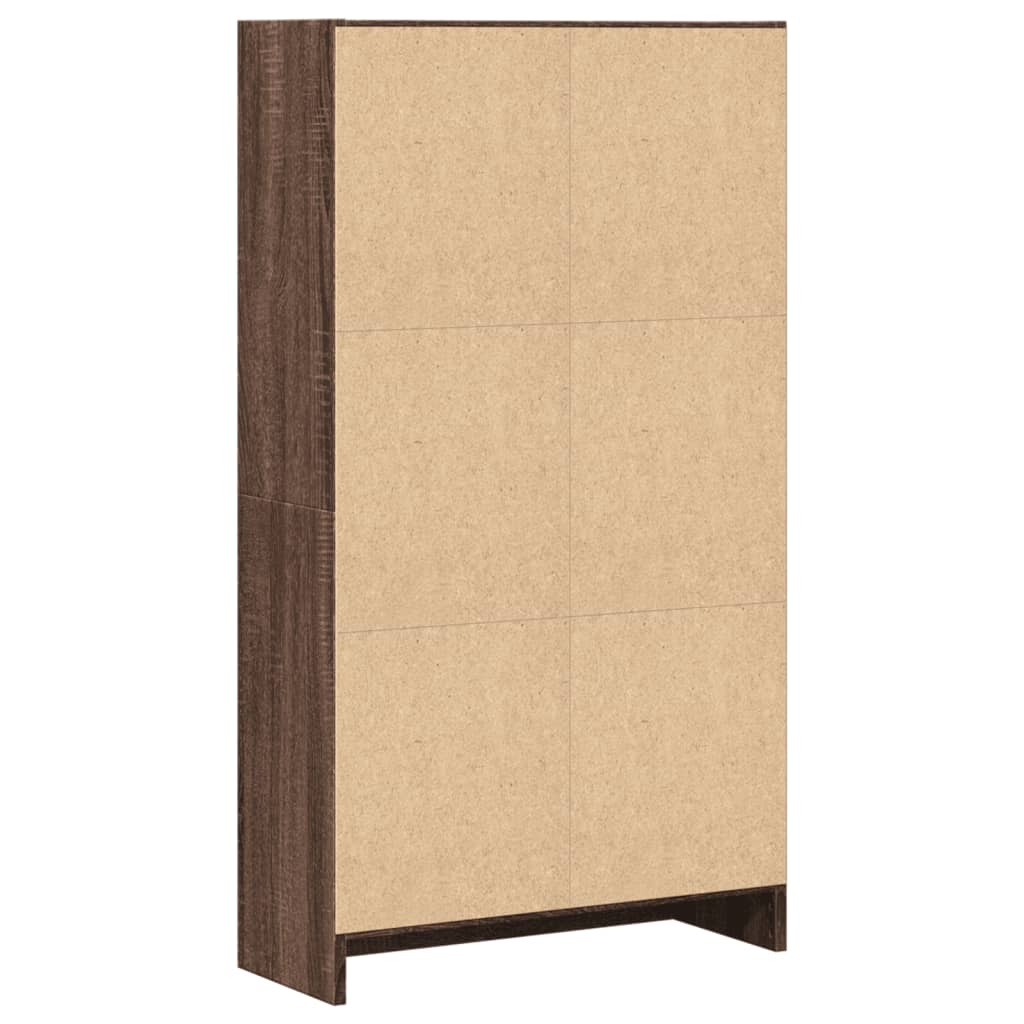 Knihovna 60 X 24 X Kompozitní Dřevo Hnědý Dub