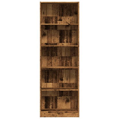Knihovna Old Wood 60 X 24 X Kompozitní Dřevo Staré Dřevo