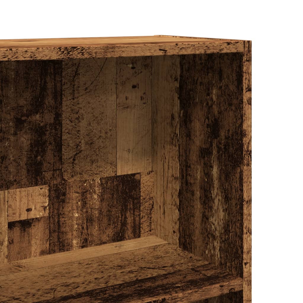 Knihovna Old Wood 60 X 24 X Kompozitní Dřevo Staré Dřevo
