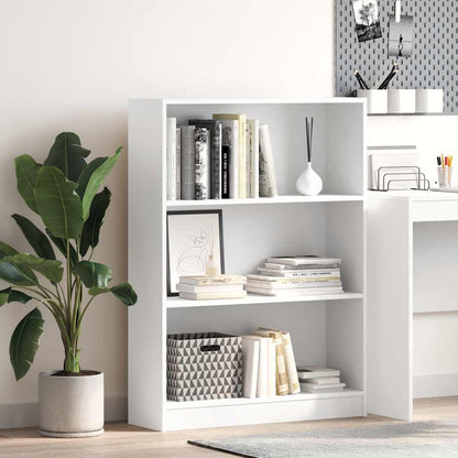 Knihovna 60 X 24 X Kompozitní Dřevo Bílá