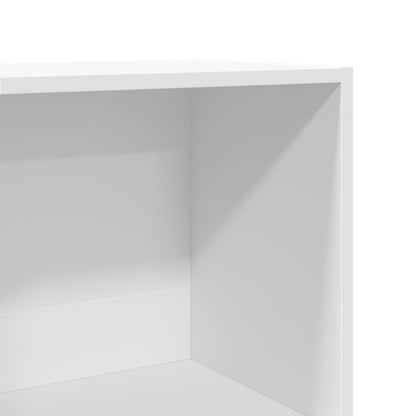 Knihovna 40 X 30 X Kompozitní Dřevo Bílá