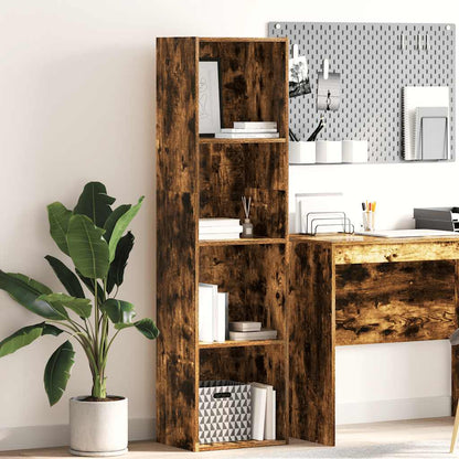 Knihovna 40 X 30 X Kompozitní Dřevo Kouřový Dub