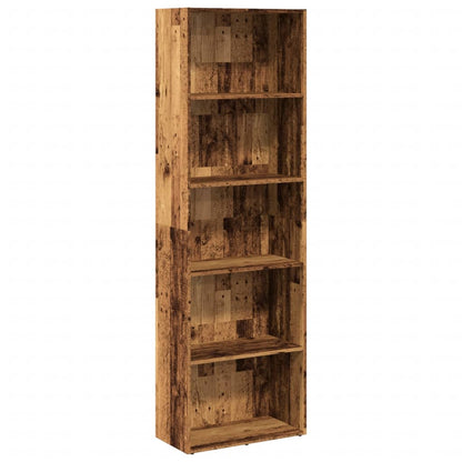 Knihovna Old Wood 60 X 30 X Kompozitní Dřevo Staré Dřevo