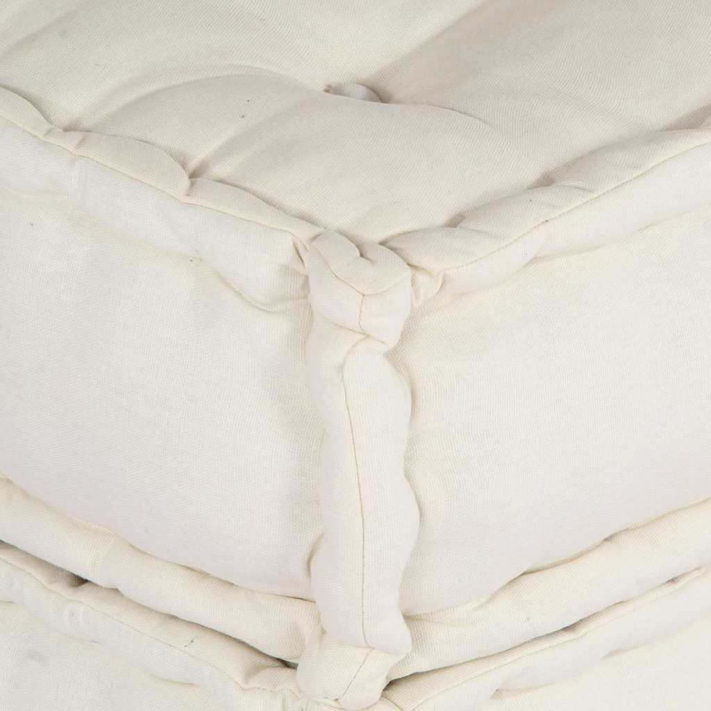 Modulová Pohovka 2 Pcs Textil Krémová 140 X 70 X 36 Cm