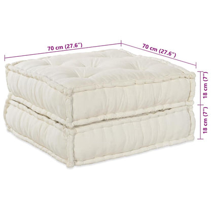 Modulová Pohovka 2 Pcs Textil Krémová 140 X 70 X 36 Cm