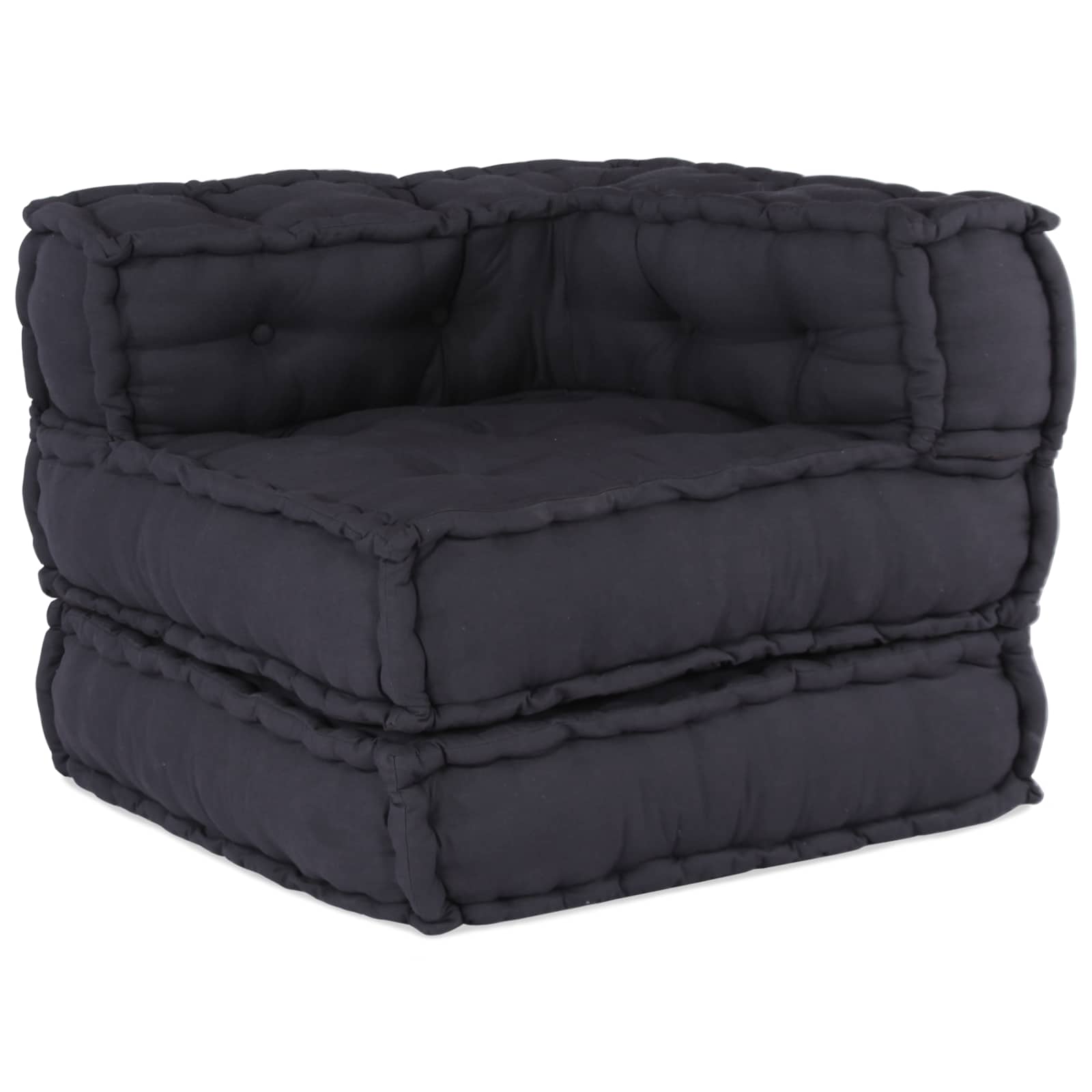 Modulová Pohovka Textil Antracitová 210 X 70 X 56 Cm
