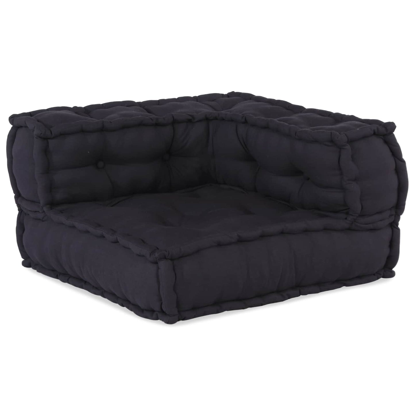 Modulová Pohovka Textil Antracitová 210 X 140 X 56 Cm