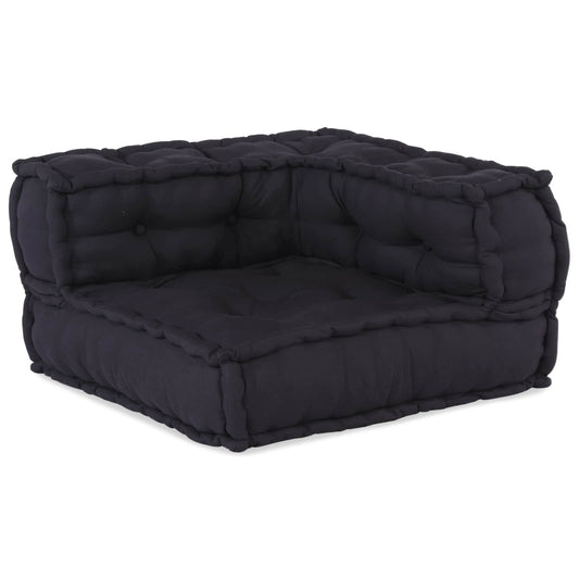 Modulová Pohovka Textil Antracitová 210 X 140 X 56 Cm