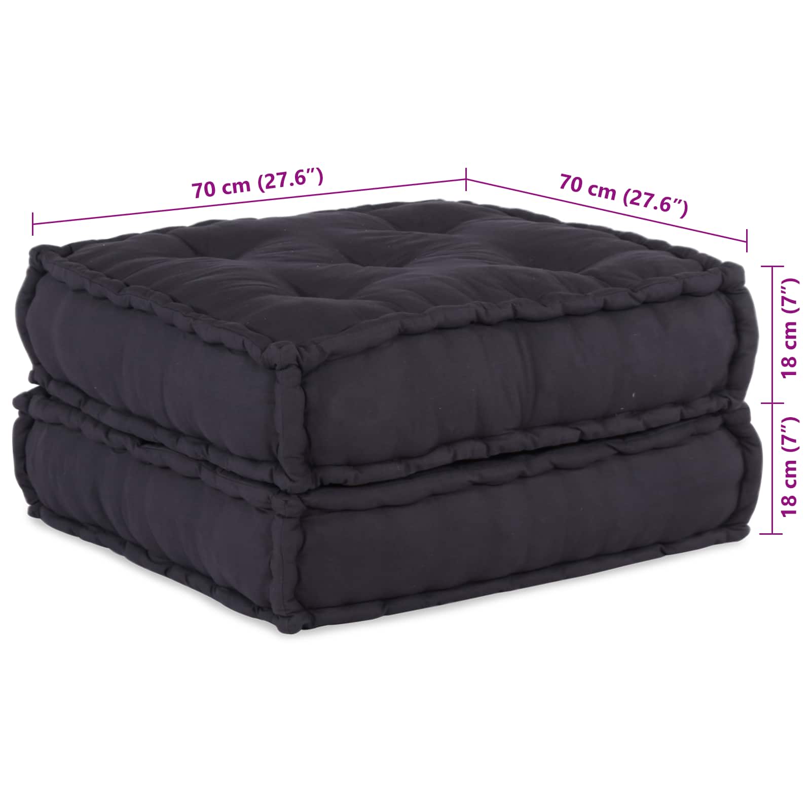 Modulová Pohovka Textil Antracitová 210 X 140 X 56 Cm