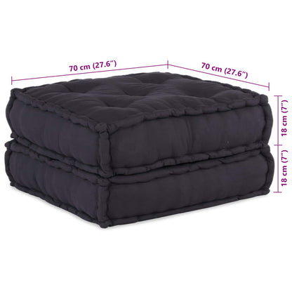 Modulová Pohovka Textil Antracitová 210 X 140 X 56 Cm
