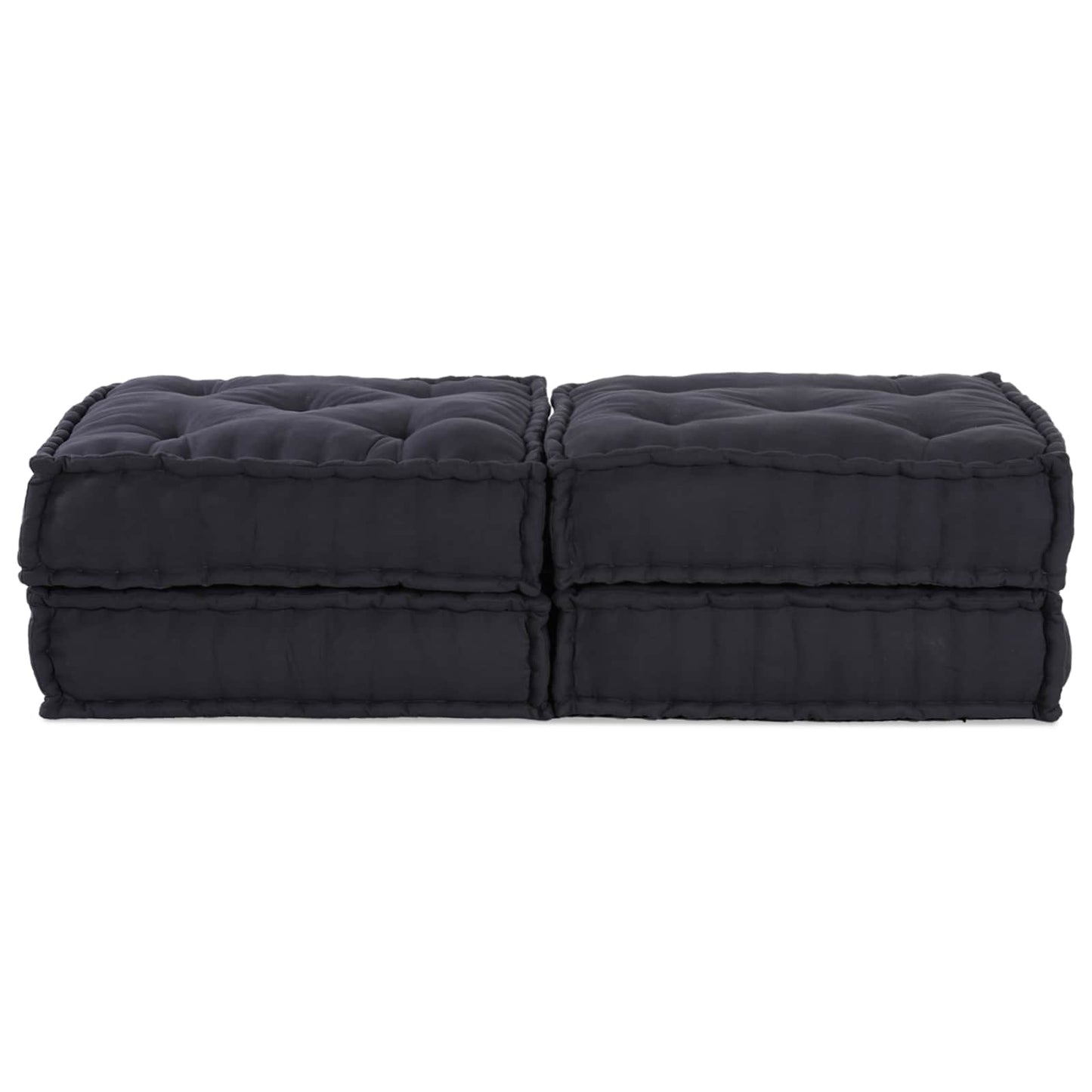 Modulová Pohovka 2 Pcs Textil Antracitová 140 X 70 X 36 Cm