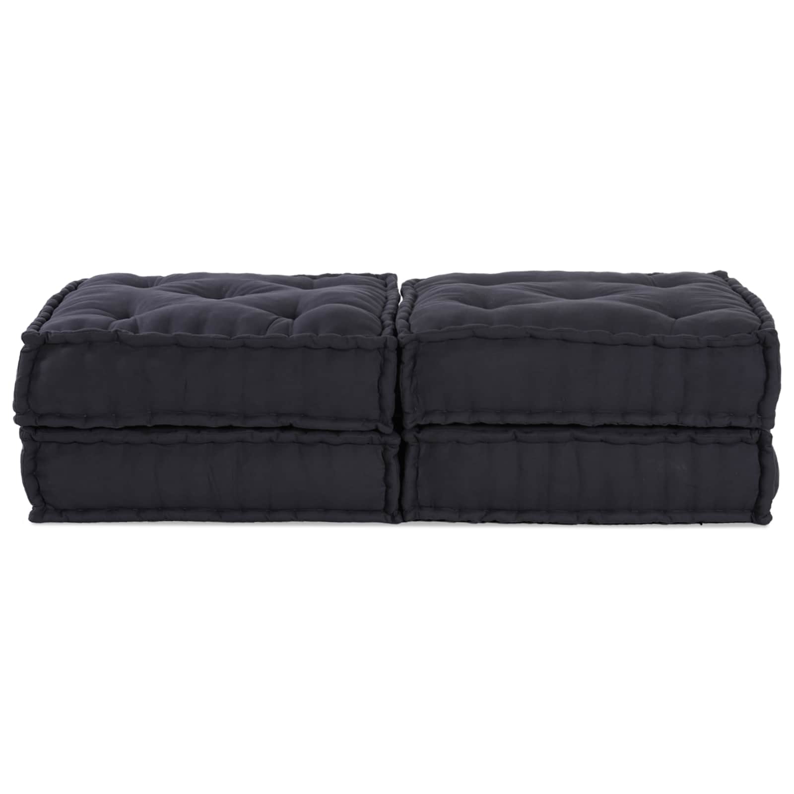 Modulová Pohovka 2 Pcs Textil Antracitová 140 X 70 X 36 Cm