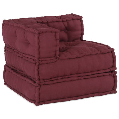 Modulová Pohovka Textil Bordó 210 X 70 X 56 Cm