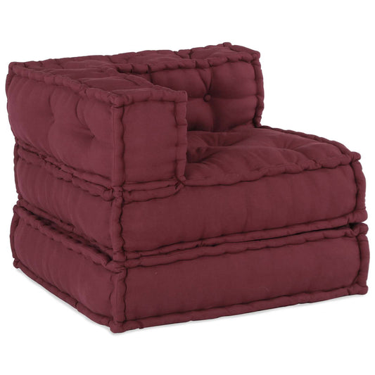 Modulová Pohovka Textil Bordó 210 X 70 X 56 Cm