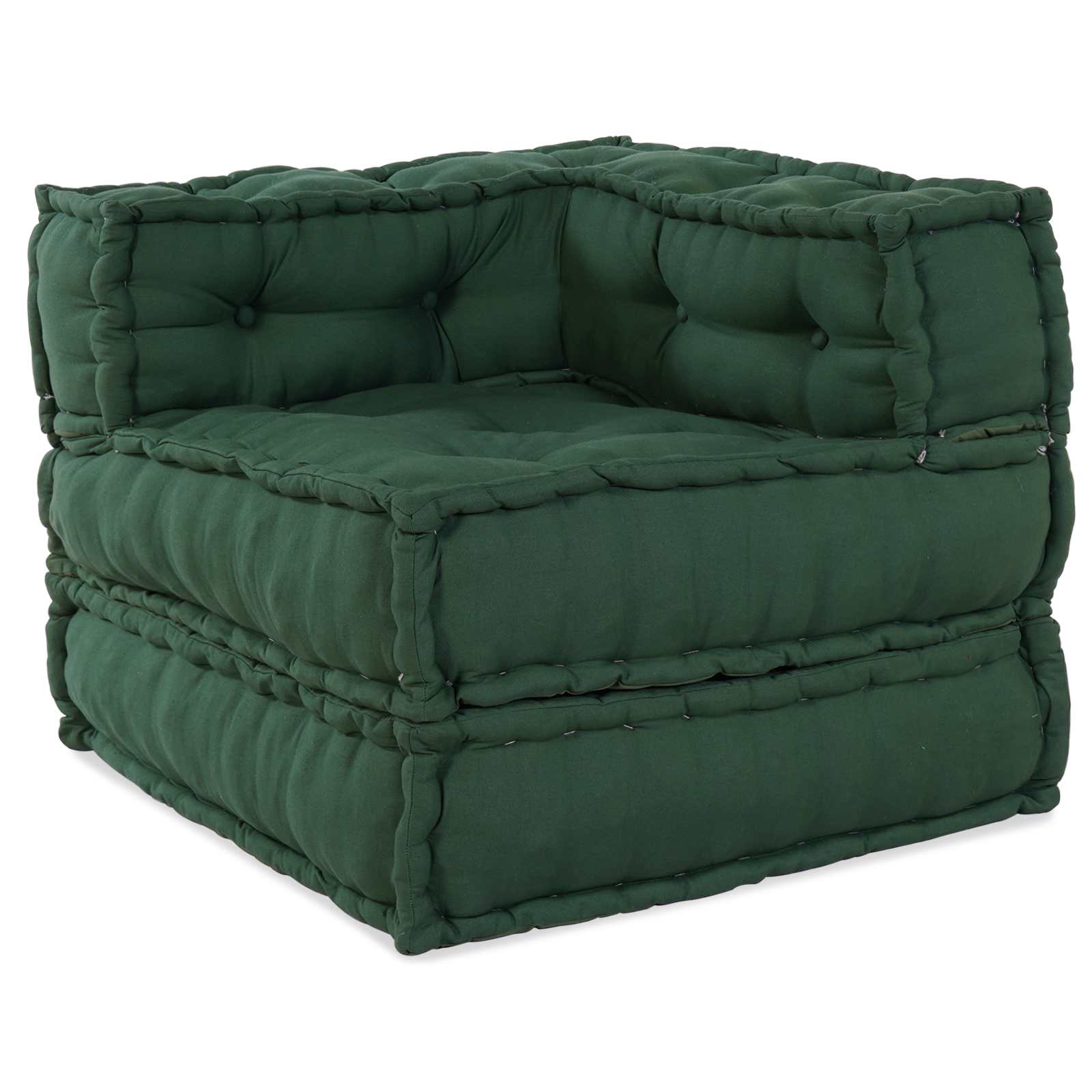 Modulová Pohovka 2 Pcs Textil Zelená 140 X 70 X 56 Cm