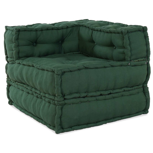 Modulová Pohovka 2 Pcs Textil Zelená 140 X 70 X 56 Cm