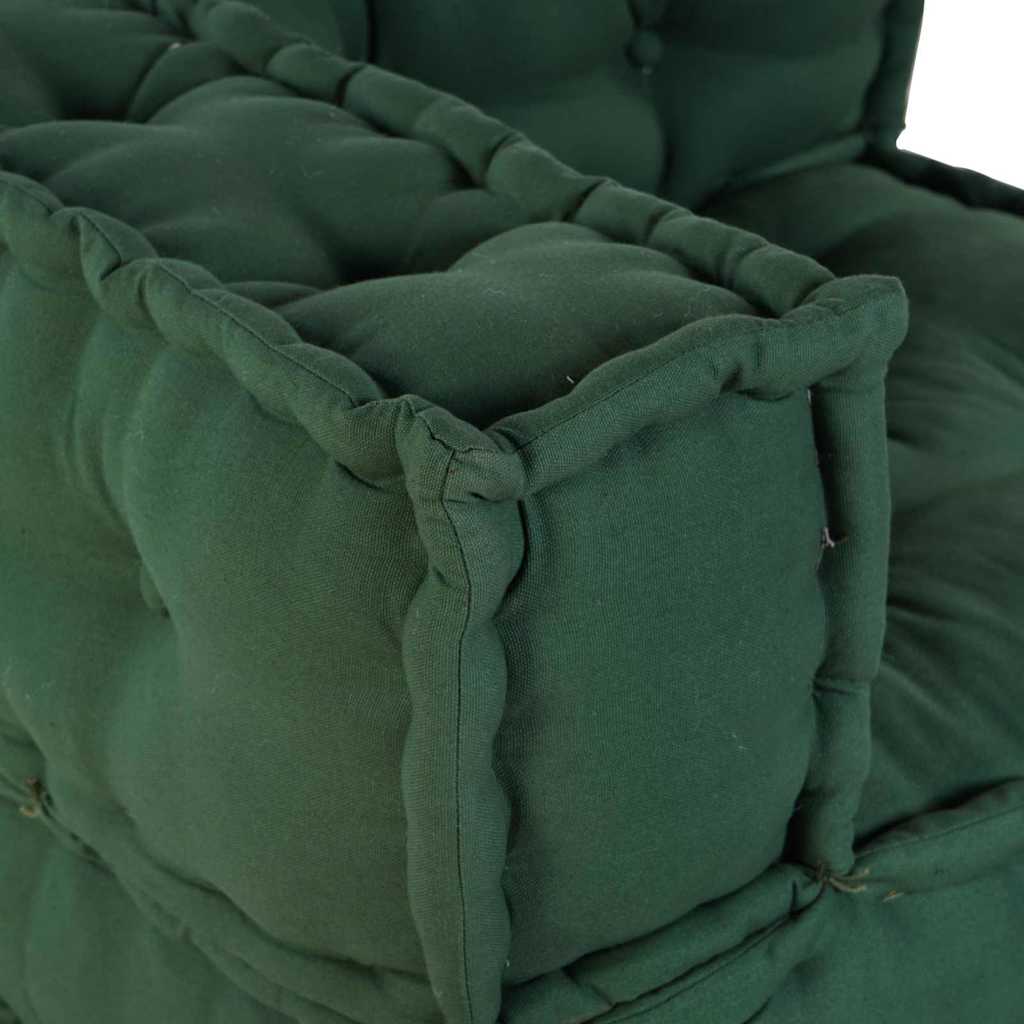 Modulová Pohovka Textil Zelená 210 X 70 X 56 Cm