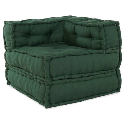 Modulová Pohovka Textil Zelená 210 X 70 X 56 Cm