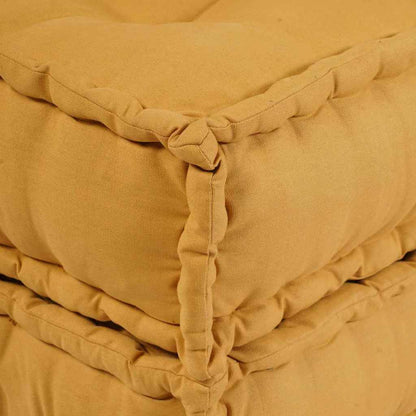 Modulová Pohovka 2 Pcs Textil Žlutá 140 X 70 X 56 Cm