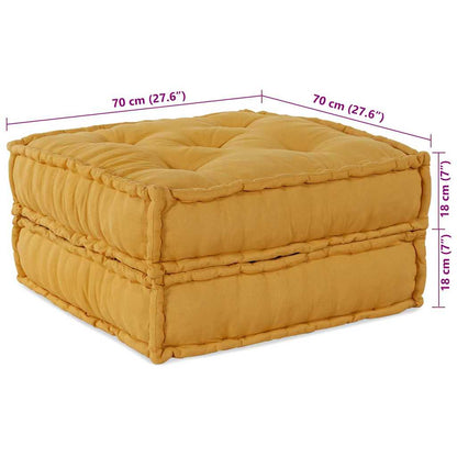 Modulová Pohovka 2 Pcs Textil Žlutá 140 X 70 X 36 Cm