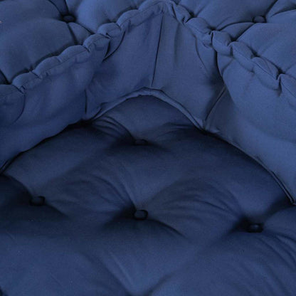 Modulová Pohovka 2 Pcs Textil Indigo 140 X 70 X 56 Cm