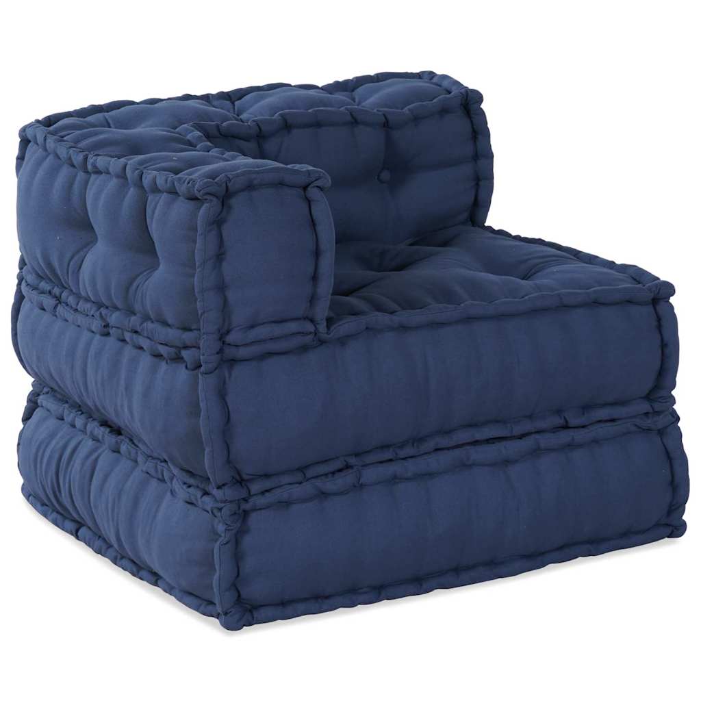 Modulová Pohovka 2 Pcs Textil Indigo 140 X 70 X 56 Cm