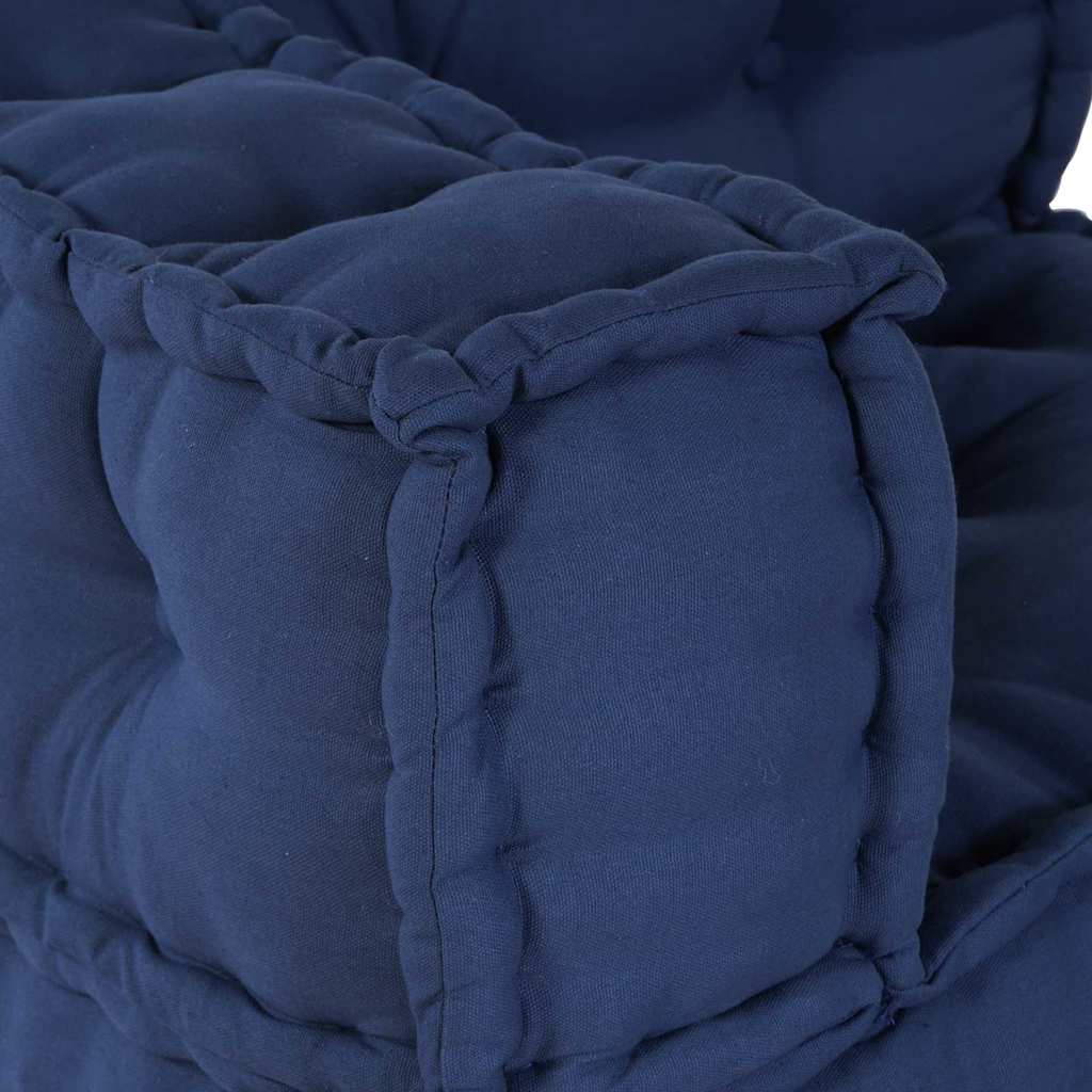 Modulová Pohovka Textil Indigo 210 X 140 X 56 Cm