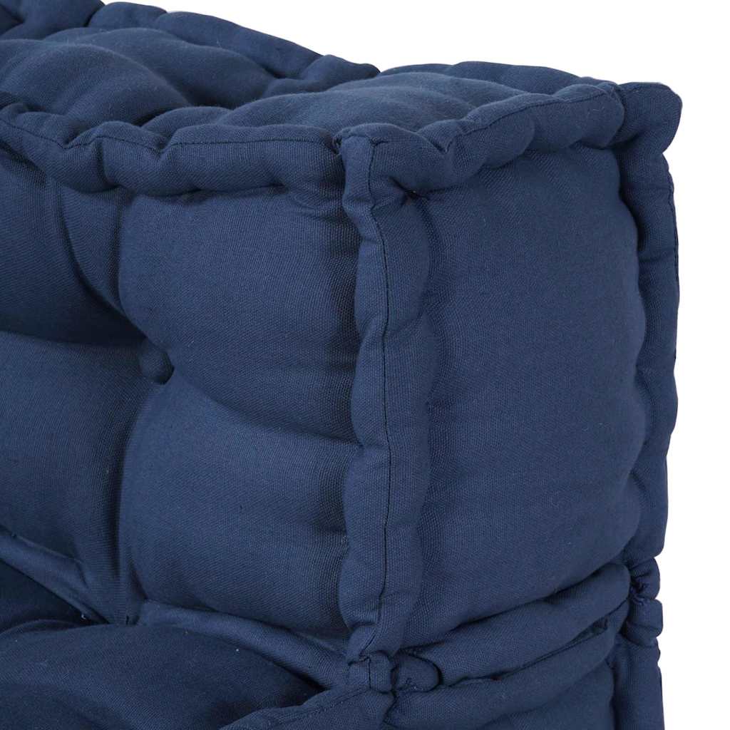 Modulová Pohovka Textil Indigo 210 X 140 X 56 Cm