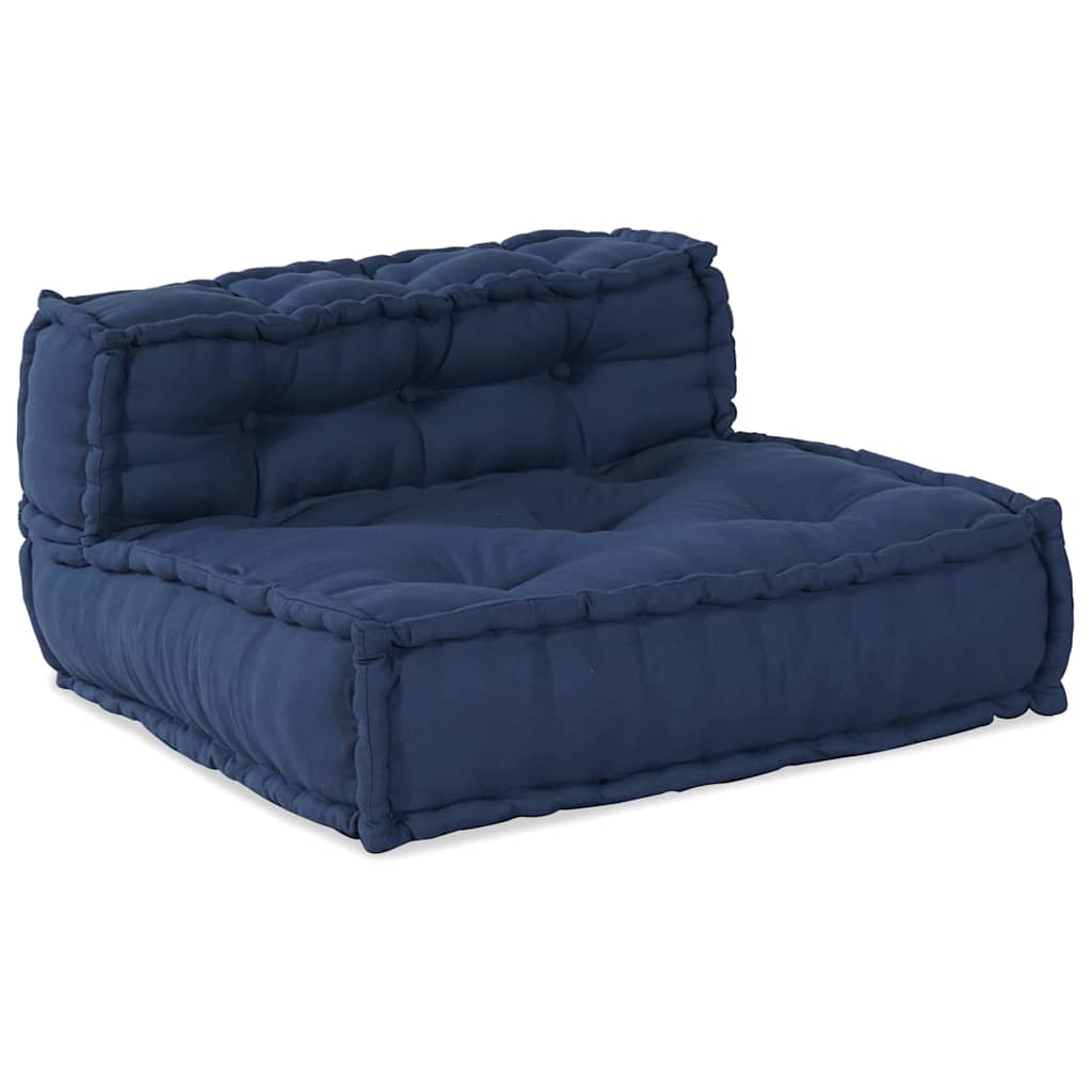 Modulová Pohovka Textil Indigo 210 X 140 X 56 Cm