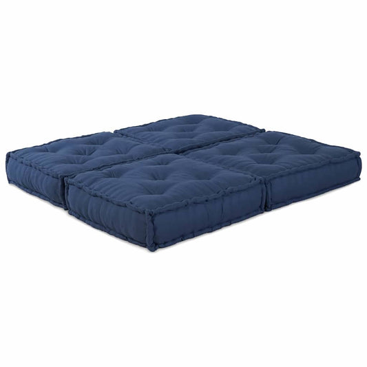 Modulová Pohovka 2 Pcs Textil Indigo 140 X 70 X 36 Cm