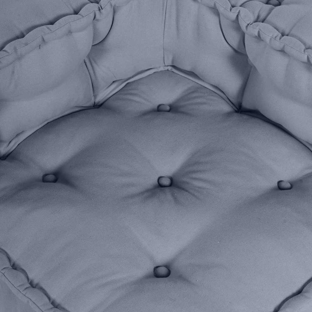 Modulová Pohovka Textil Šedá 210 X 70 X 56 Cm