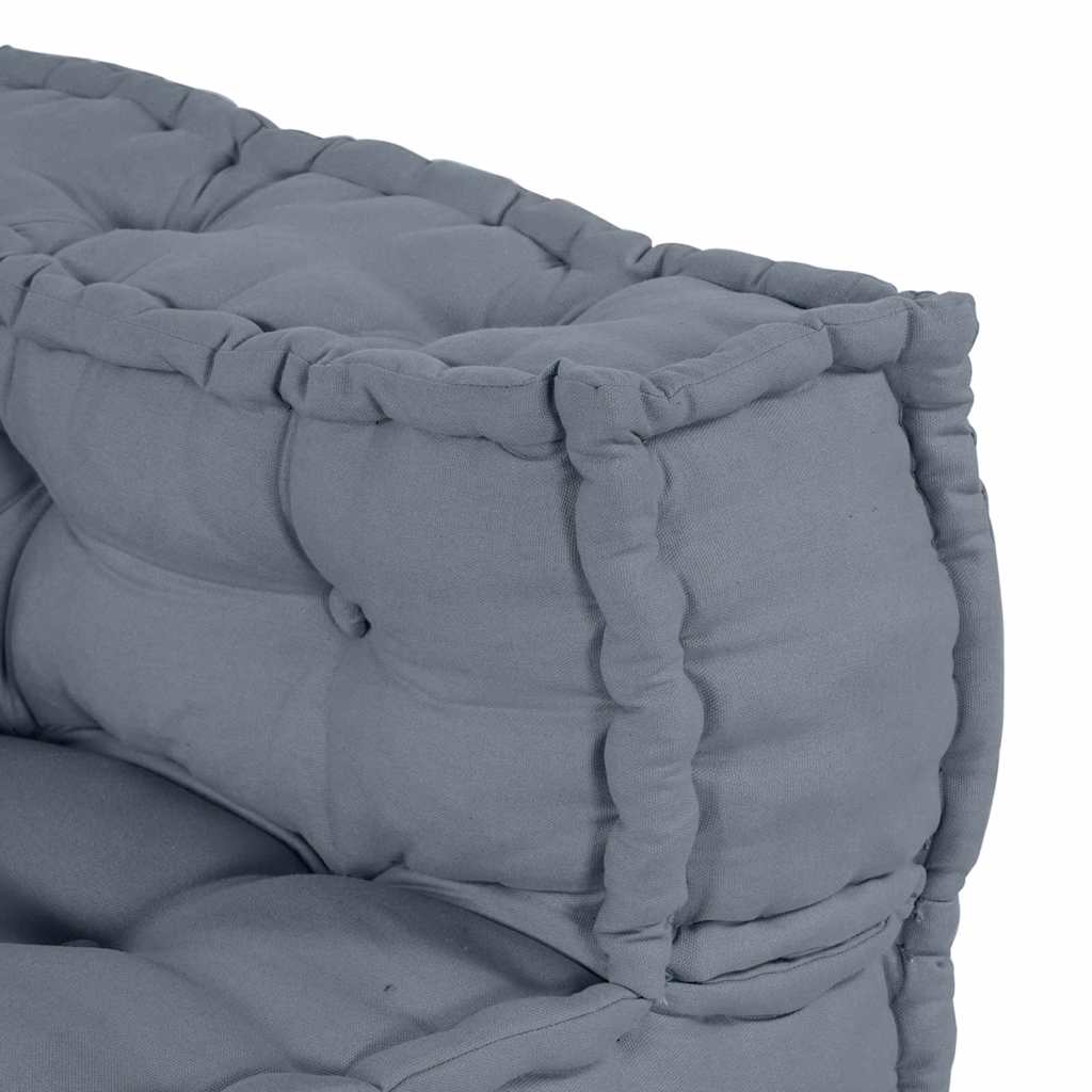 Modulová Pohovka Textil Šedá 210 X 140 X 56 Cm