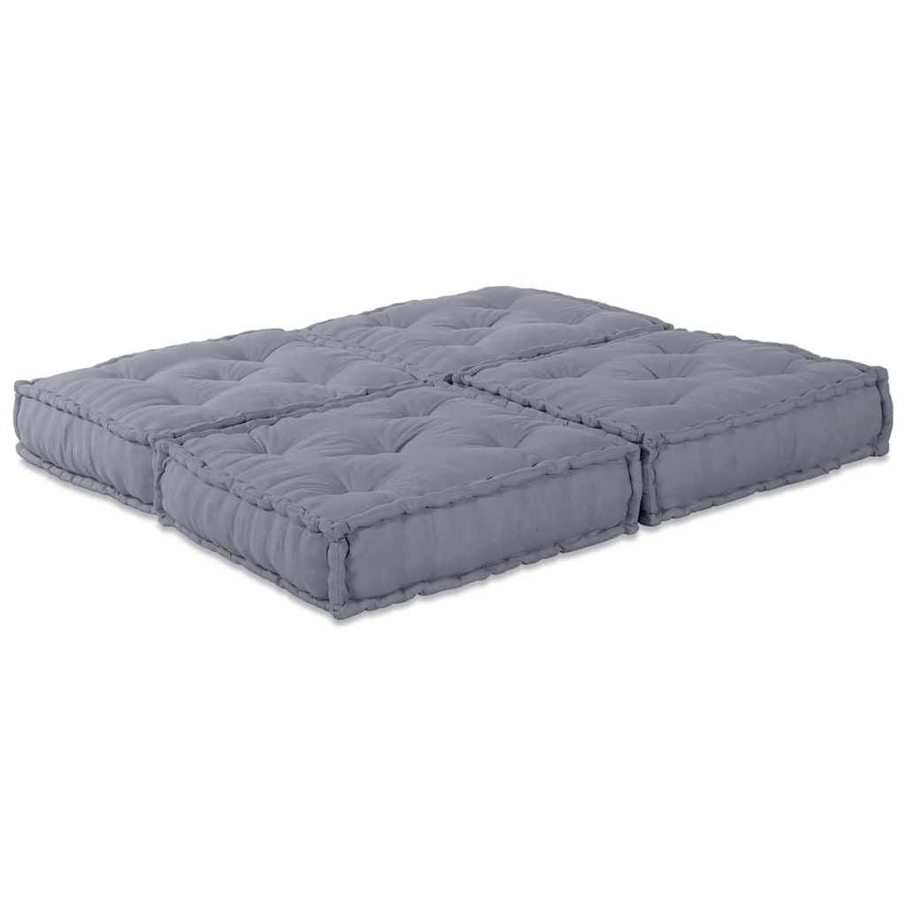 Modulová Pohovka 2 Pcs Textil Šedá 140 X 70 X 36 Cm