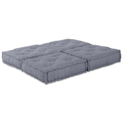 Modulová Pohovka 2 Pcs Textil Šedá 140 X 70 X 36 Cm