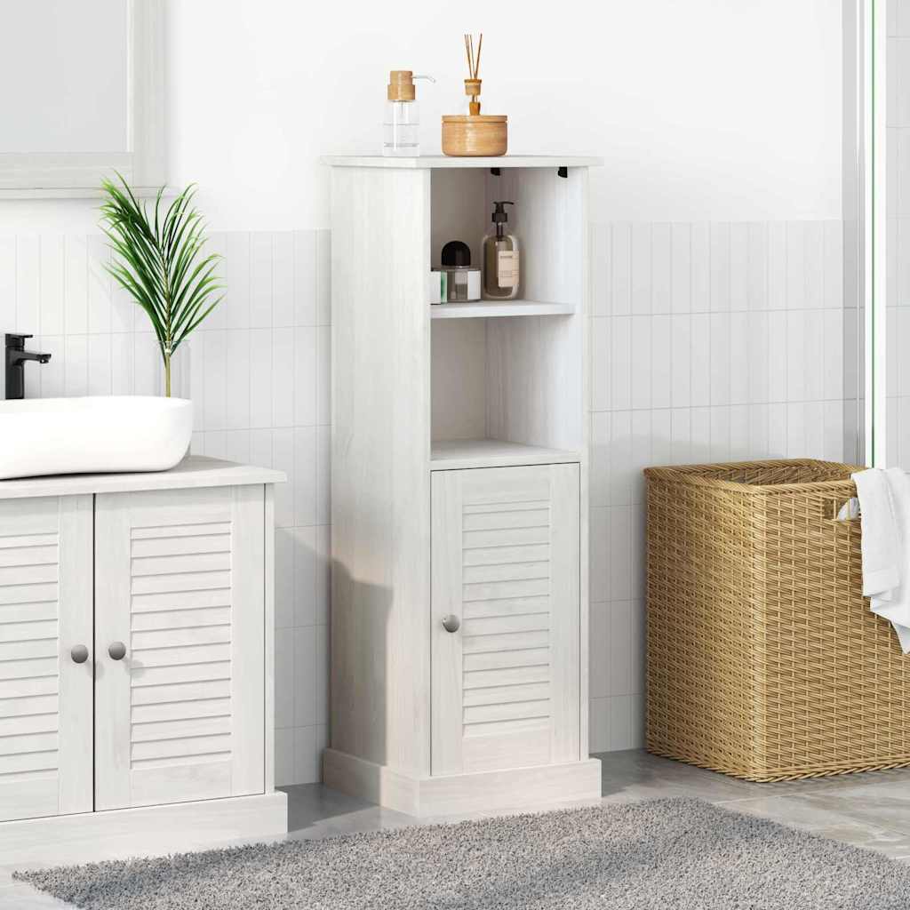Koupelnová Skříň Vigo Bílá A Starožitná Bílá 37 X 34 X 110 Cm
