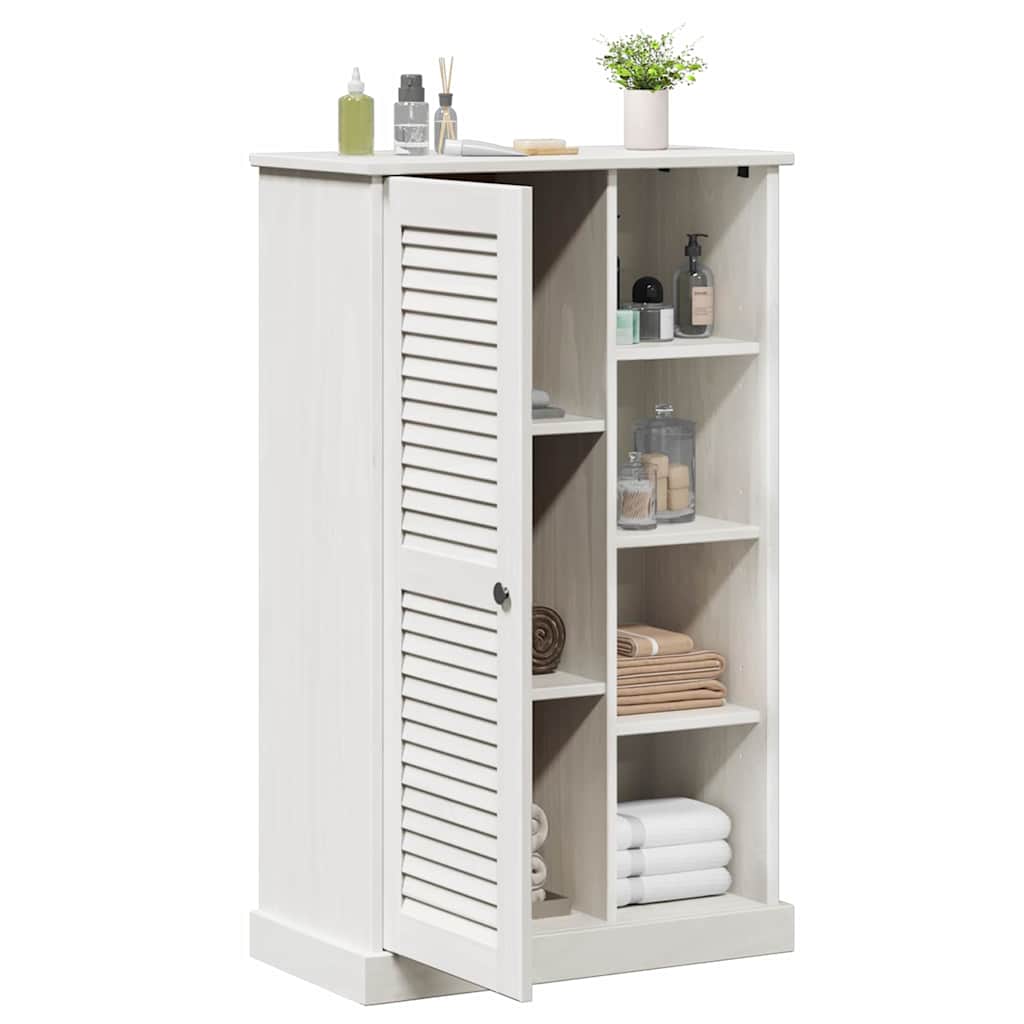 Koupelnová Skříň Vigo Bílá A Starožitná Bílá 68 X 34 X 110 Cm