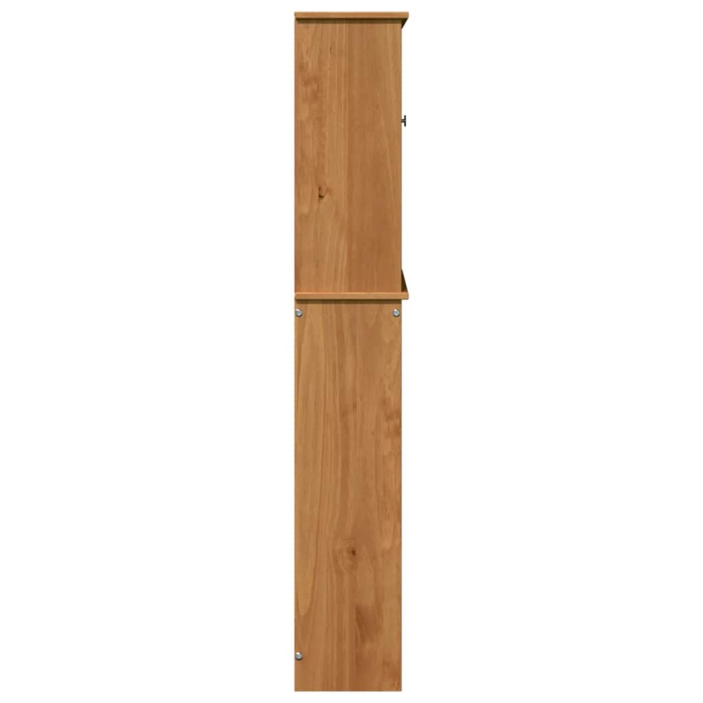 Toaletní Skříňka Vigo Hnědá A Medově Hnědá 60 X 27 X 161 Cm