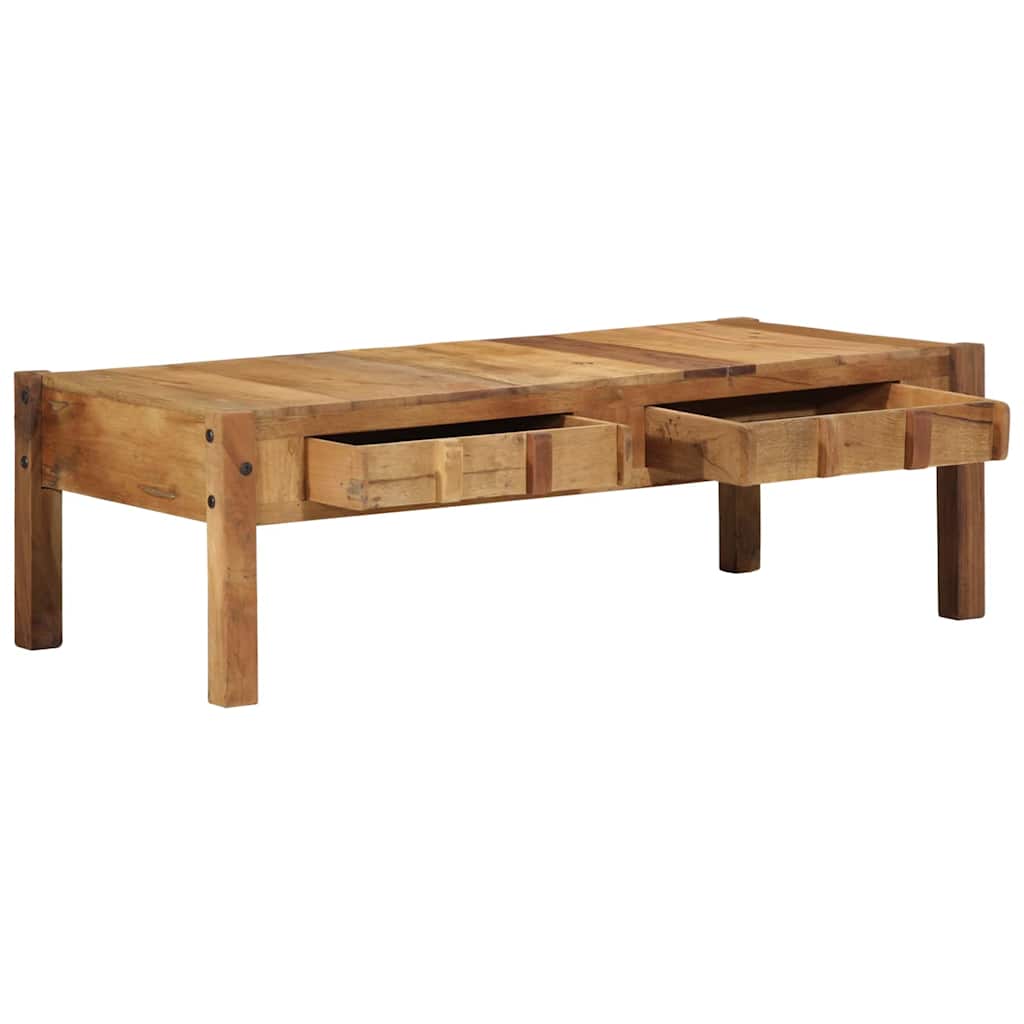 Konferenční Stolek Se Zásuvkou Hnědá 110 X 54 X 35 Cm