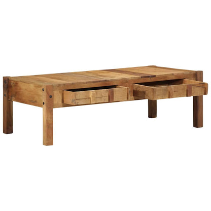 Konferenční Stolek Se Zásuvkou Hnědá 110 X 54 X 35 Cm